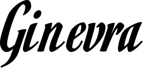 Vorschau des Bootsnamens "Ginevra" als Schriftzug für "Bootsbeschriftung Klassisch 93"