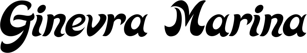 Vorschau des Bootsnamens "Ginevra Marina" als Schriftzug für "Bootsbeschriftung Klassisch 33"