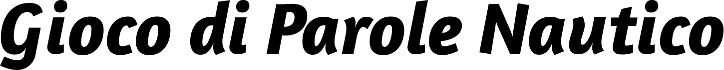Vorschau des Bootsnamens "Gioco di Parole Nautico" als Schriftzug für "Bootsbeschriftung Kursiv 01"