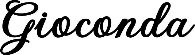 Vorschau des Bootsnamens "Gioconda" als Schriftzug für "Bootsbeschriftung Klassisch 69"