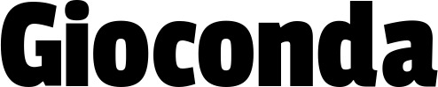 Vorschau des Bootsnamens "Gioconda" als Schriftzug für "Bootsbeschriftung Fett 30"