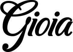 Vorschau des Bootsnamens "Gioia" als Schriftzug für "Bootsbeschriftung Klassisch 50"