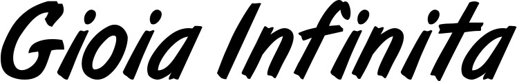 Vorschau des Bootsnamens "Gioia Infinita" als Schriftzug für "Bootsbeschriftung Klassisch 38"