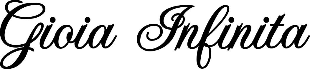 Vorschau des Bootsnamens "Gioia Infinita" als Schriftzug für "Bootsbeschriftung Klassisch 70"