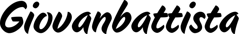 Vorschau des Bootsnamens "Giovanbattista" als Schriftzug für "Bootsbeschriftung Klassisch 19"