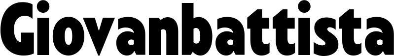 Vorschau des Bootsnamens "Giovanbattista" als Schriftzug für "Style Fett 24"