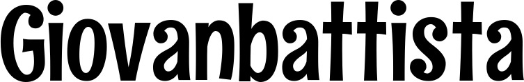 Vorschau des Bootsnamens "Giovanbattista" als Schriftzug für "Bootsbeschriftung Neu 68"