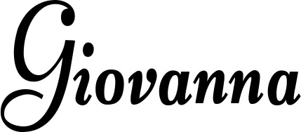 Vorschau des Bootsnamens "Giovanna" als Schriftzug für "Bootsbeschriftung Klassisch 76"
