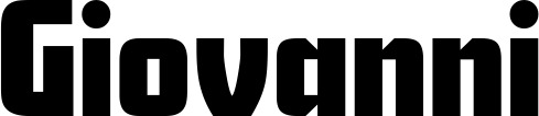 Vorschau des Bootsnamens "Giovanni" als Schriftzug für "Bootsbeschriftung Neu 11"