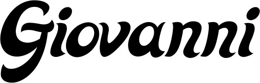 Vorschau des Bootsnamens "Giovanni" als Schriftzug für "Bootsbeschriftung Klassisch 33"