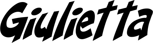 Vorschau des Bootsnamens "Giulietta" als Schriftzug für "Bootsbeschriftung Klassisch 31"