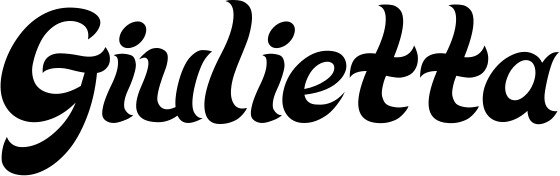 Vorschau des Bootsnamens "Giulietta" als Schriftzug für "Bootsbeschriftung Klassisch 33"