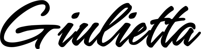 Vorschau des Bootsnamens "Giulietta" als Schriftzug für "Bootsbeschriftung Klassisch 71"