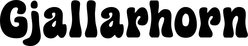 Vorschau des Bootsnamens "Gjallarhorn" als Schriftzug für "Bootsbeschriftung Klassisch 16"