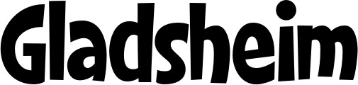 Vorschau des Bootsnamens "Gladsheim" als Schriftzug für "Bootsbeschriftung Klassisch 28"