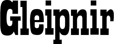 Vorschau des Bootsnamens "Gleipnir" als Schriftzug für "Bootsbeschriftung Neu 28"