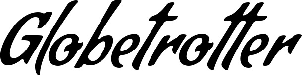 Vorschau des Bootsnamens "Globetrotter" als Schriftzug für "Style Klassisch 57"