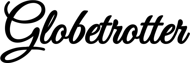 Vorschau des Bootsnamens "Globetrotter" als Schriftzug für "Bootsbeschriftung Klassisch 68"