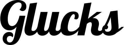 Vorschau des Bootsnamens "Glucks" als Schriftzug für "Bootsbeschriftung Neu 60"