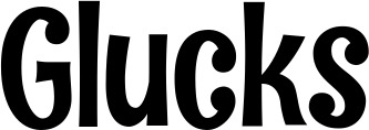 Vorschau des Bootsnamens "Glucks" als Schriftzug für "Bootsbeschriftung Neu 68"