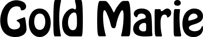 Vorschau des Bootsnamens "Gold Marie" als Schriftzug für "Bootsbeschriftung Fett 01"