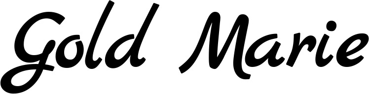 Vorschau des Bootsnamens "Gold Marie" als Schriftzug für "Bootsbeschriftung Klassisch 77"