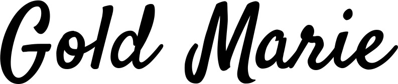 Vorschau des Bootsnamens "Gold Marie" als Schriftzug für "Bootsbeschriftung Klassisch 96"