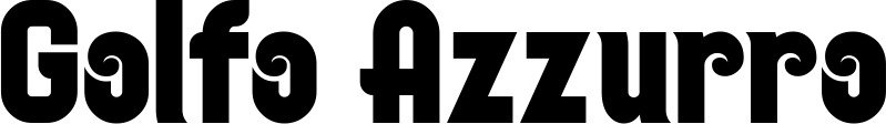 Vorschau des Bootsnamens "Golfo Azzurro" als Schriftzug für "Bootsbeschriftung Neu 32"
