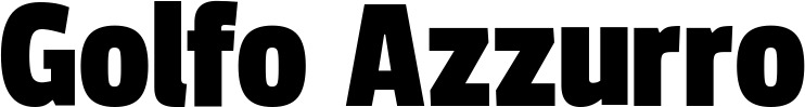 Vorschau des Bootsnamens "Golfo Azzurro" als Schriftzug für "Bootsbeschriftung Fett 30"