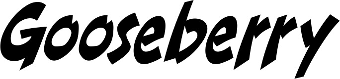 Vorschau des Bootsnamens "Gooseberry" als Schriftzug für "Bootsbeschriftung Klassisch 31"