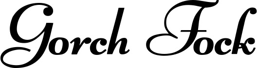 Vorschau des Bootsnamens "Gorch Fock" als Schriftzug für "Bootsbeschriftung Klassisch 76-A"