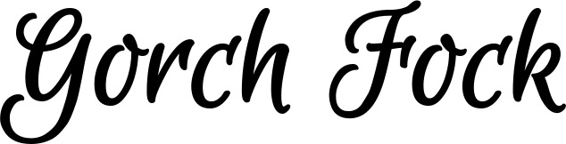 Vorschau des Bootsnamens "Gorch Fock" als Schriftzug für "Bootsbeschriftung Klassisch 105"