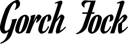 Vorschau des Bootsnamens "Gorch Fock" als Schriftzug für "Bootsbeschriftung Klassisch 93"