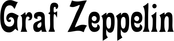 Vorschau des Bootsnamens "Graf Zeppelin" als Schriftzug für "Bootsbeschriftung Neu 44"