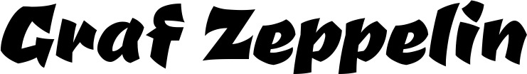Vorschau des Bootsnamens "Graf Zeppelin" als Schriftzug für "Bootsbeschriftung Neu 39"