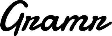 Vorschau des Bootsnamens "Gramr" als Schriftzug für "Bootsbeschriftung Klassisch 61"
