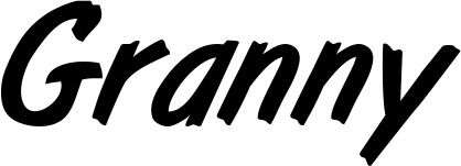 Vorschau des Bootsnamens "Granny" als Schriftzug für "Bootsbeschriftung Klassisch 38"