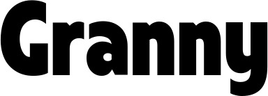 Vorschau des Bootsnamens "Granny" als Schriftzug für "Bootsbeschriftung Fett 24"