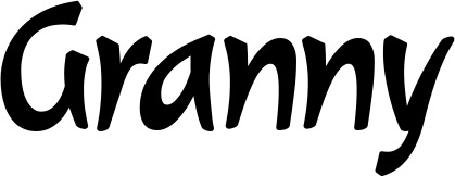 Vorschau des Bootsnamens "Granny" als Schriftzug für "Style Klassisch 72"