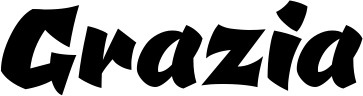 Vorschau des Bootsnamens "Grazia" als Schriftzug für "Bootsbeschriftung Neu 39"