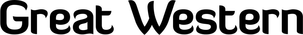 Vorschau des Bootsnamens "Great Western" als Schriftzug für "Bootsbeschriftung Normal 06"