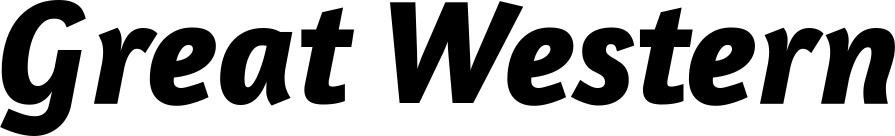 Vorschau des Bootsnamens "Great Western" als Schriftzug für "Bootsbeschriftung Kursiv 01"