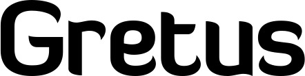 Vorschau des Bootsnamens "Gretus" als Schriftzug für "Bootsbeschriftung Normal 06"