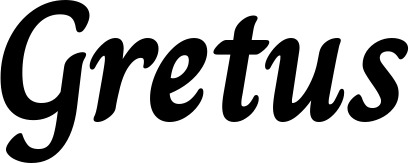 Vorschau des Bootsnamens "Gretus" als Schriftzug für "Bootsbeschriftung Klassisch 51"