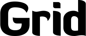 Vorschau des Bootsnamens "Grid" als Schriftzug für "Bootsbeschriftung Fett 06"
