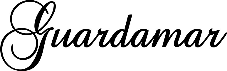 Vorschau des Bootsnamens "Guardamar" als Schriftzug für "Bootsbeschriftung Klassisch 02-A"