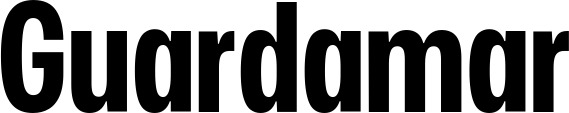 Vorschau des Bootsnamens "Guardamar" als Schriftzug für "Bootsbeschriftung Fett 25"