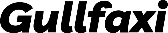 Vorschau des Bootsnamens "Gullfaxi" als Schriftzug für "Bootsbeschriftung Kursiv 06"