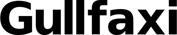 Vorschau des Bootsnamens "Gullfaxi" als Schriftzug für "Bootsbeschriftung Fett 04"