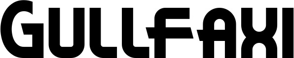 Vorschau des Bootsnamens "Gullfaxi" als Schriftzug für "Bootsbeschriftung Neu 26"